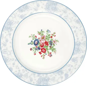 Talíř GreenGate Ailis jídelní talíř 26,5 cm bílý