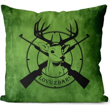 Dekorativní polštářek Polštář 40 x 40 cm - Lovu zdar!