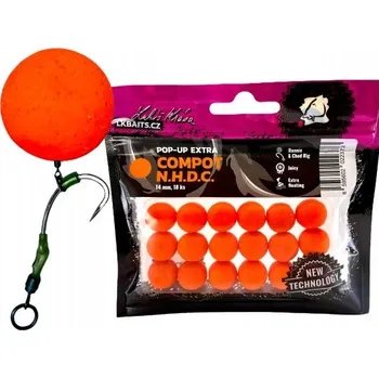Nástraha Plovoucí Boilie LK Baits Pop-Up Extra 18mm Compot N.H.D.C.