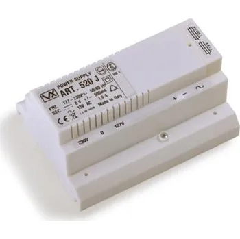 spínaný zdroj ART 520J - Napáječ pro systémy Videx pro interkomové telefony, výstup 13V AC, 12V DC, 8V DC