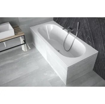 Vana BESCO Obdélníková vana VITAE SLIM Nožičky k vaně - Bez nožiček, Rozměr vany - 170 × 75 cm VANVITAE170SLIM