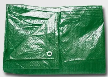 Krycí plachta XTline Tritools Zakrývací PE plachta s oky 70 g/m2 zelená