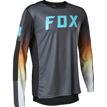 cyklistický dres FOX Volný dres Defend RS LS Jersey - Dark Shadow XL
