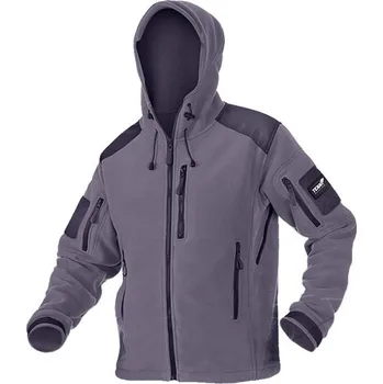 Pánská mikina Texar® Fleecová bunda Husky, Barva: Šedá, Velikost: XXL