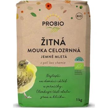 Mouka PRO-BIO Mouka žitná-jemná celozrnná 1kg BIO PROBIO