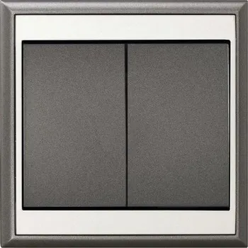 vypínač Vypínač E2 5001114351951 Lune ř.5 sériový antracit/stříbrný