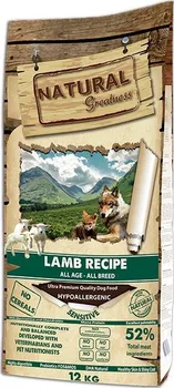 Krmivo pro psa Natural Greatness Adult Recipe Sensitive Lamb 12 kg