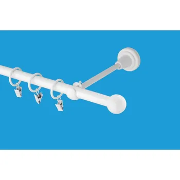 Garnýž Garnýž kovová 150 cm jednořadá 16 koule bílá