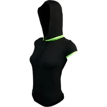 cyklistický dres Tričko s krátkým rukávem Haven Cassiopea - černé-zelené, M