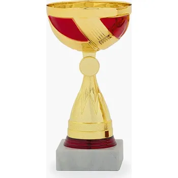 Cinkili Pohár C23080 zlatý/červený Označení: E, Výška: 14 cm, Průměr: 80 mm