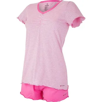BARIDI wear Souprava dámská Outlast® - pruh růžovobordový/tm.růžová Velikost oblečení: M