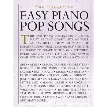 The Library Of Easy Piano Pop Songs - jednoduch skladby pro klavr 1159195