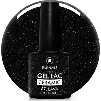 Lak na nehty ENII NAILS Gel lak Ceramic 67 Lava - gelový lak bez HEMA, 10 ml