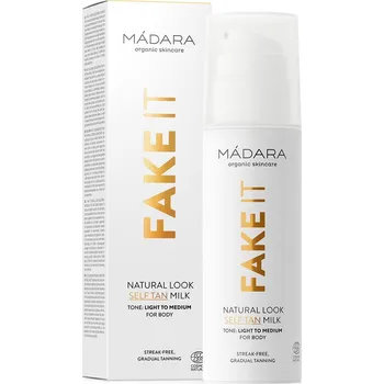 Samoopalovací přípravek Mádara Organic Skincare Fake it samoopalovací tělové mléko 150 ml