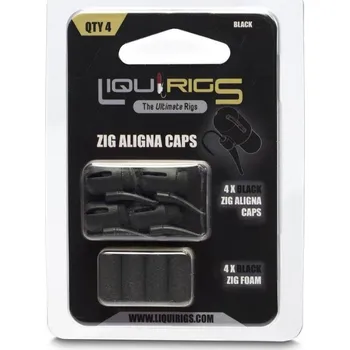 4ks - Koncová Montáž Liquirigs Zig Aligna Caps s Plovoucí Pěnou Růžová