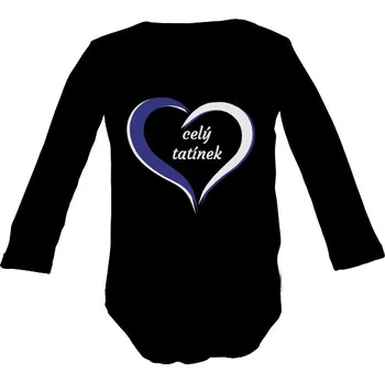 Kojenecký body Dětské body Long s potiskem Celý tatínek dětské