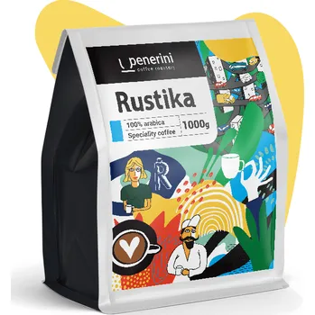 Káva Rustika 100% arabika zrnková káva Hmotnost: 1000 g