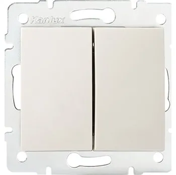 vypínač KANLUX LOGI Sdružený lustrový vypínač - č. 5 - krémová