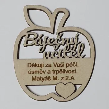 Svatební dekorace Jablíčko Báječný učitel