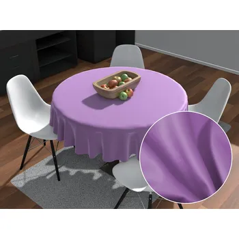 ubrus Kulatý bavlněný saténový ubrus ST-009 Levandulový Ø 110 cm