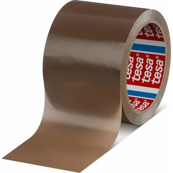 Lepicí páska Páska samolepicí PP 50x66 hnědá-havana-bezhlučná, TESAPACK 4024