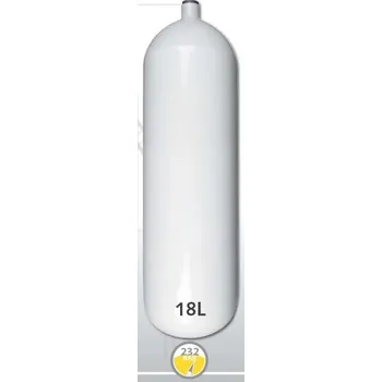 Lahev ocelová 18 L průměr 204 mm 230 Bar, Eurocylinder