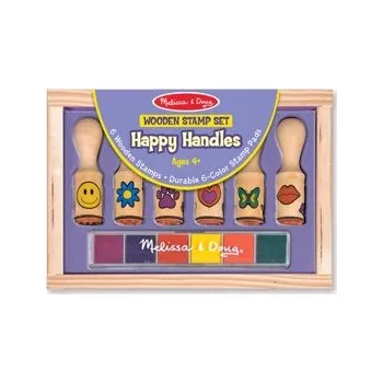 Dětské razítko MELISSA & DOUG - DŘEVĚNÁ RAZÍTKA V KRABIČCE 6 KS