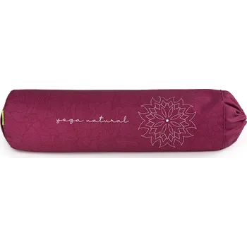 Pěnový válec Tiguar Bolster na jógu Tiguar, fialový, biobavlna a pohanka
