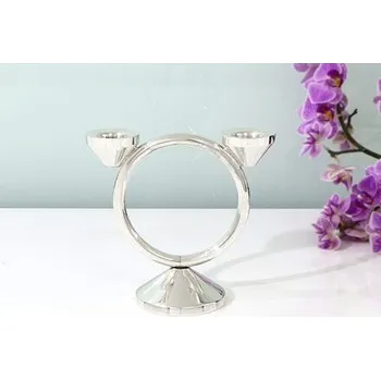 Svícen Stříbrný svícen kruh