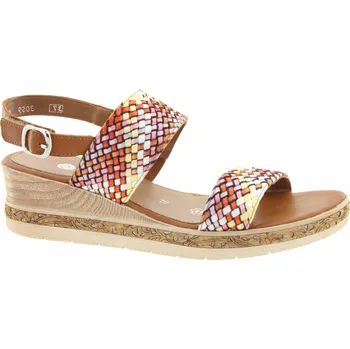 Dámské sandále REMONTE Dámské kožené sandálky na klínku D3059-90-255 Velikost 39