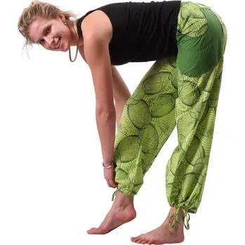 Dámské kalhoty Turecké kalhoty zelené Lompat Kodok, Sittar