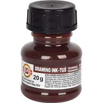 Výtvarná barva KOH-I-NOOR Tuš 1417 hnědá