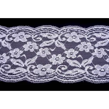 Krajka Krajka elastická 3023 šíře 16cm bílá (10m/bal.)