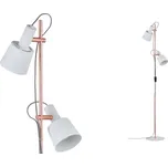 Paulmann 79660 Haldar, stojací lampa 2xE14, bílá/měď, výška 152cm