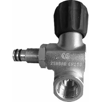 Ventil rozšíření 300 Bar, pro levý ventil, kyslíkově čistý, SCUBATECH