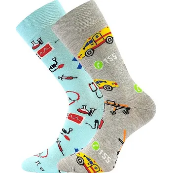 Pánské oblečení DOBLE barevné ponožky Lonka - ZÁCHRANKA (Lonka ponožky DOBLE)