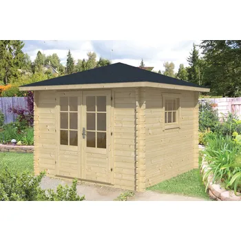 Zahradní domek Zahradní srubový domek 28 mm Halvar 300X300 (Zahradní srubový domek 28 mm)