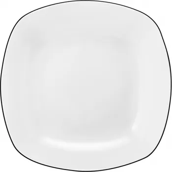 Talíř Hluboký talíř hranatý 21 cm LIDO BLACK LINE, černá, Seltmann Weiden ▪ Kč 570 ️ - Luxurytable.cz Seltmann Weiden