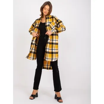 Dámská košile Dámské tričko dlouhé bavlněné JOLANTA žlutočerné