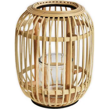 Lucerna Lucerna ratan/sklo/kov 23cm natural (529159)