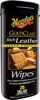Meguiar's Gold Class Rich Leather Wipes 25 ks