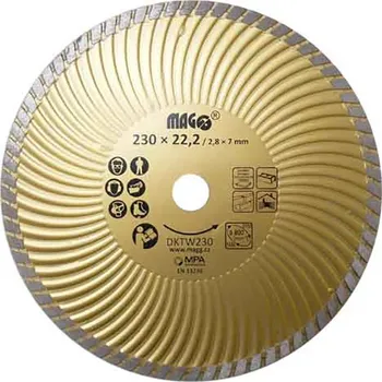 Brusný kotouč Magg Turbo-W zlatý 230 mm