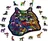 puzzle Wooden City Duhová divoká kočka 274 dílků