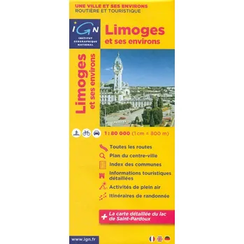 IGN mapa Limoges et ses environs 1:80 t.