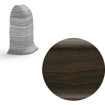 soklová lišta NOVÁK Vnější roh k soklové liště PVC wenge 56x23 flexibilní, 1 ks NGOV24