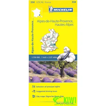 Michelin mapa Alpes-de-Haute-Provence 1:150 t.