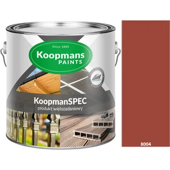 Lak na dřevo Koopmans KOOPMANSPEC RAL 8004 Velikost balení: 0,25l