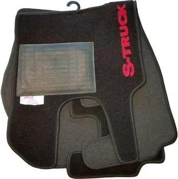 autokoberec Koberce textilní pro SCANIA R od 2013, odpružený spoluj., černo-červená barva