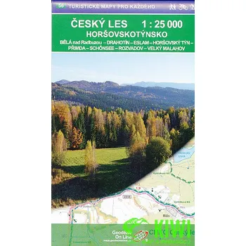 Eurokart,Geodézie OnLine vydavatelství turistická a cyklomapa Český les - Horšovskotýnsko 1:25 t. (č.