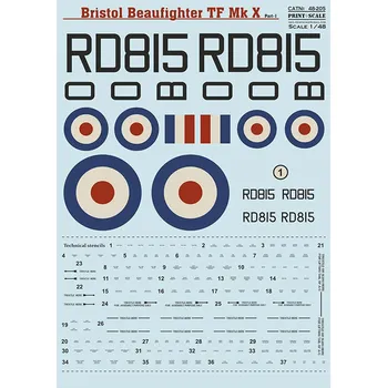 Plastikový model 1/48 Beaufighter Mk.X Part 1 (wet decals)